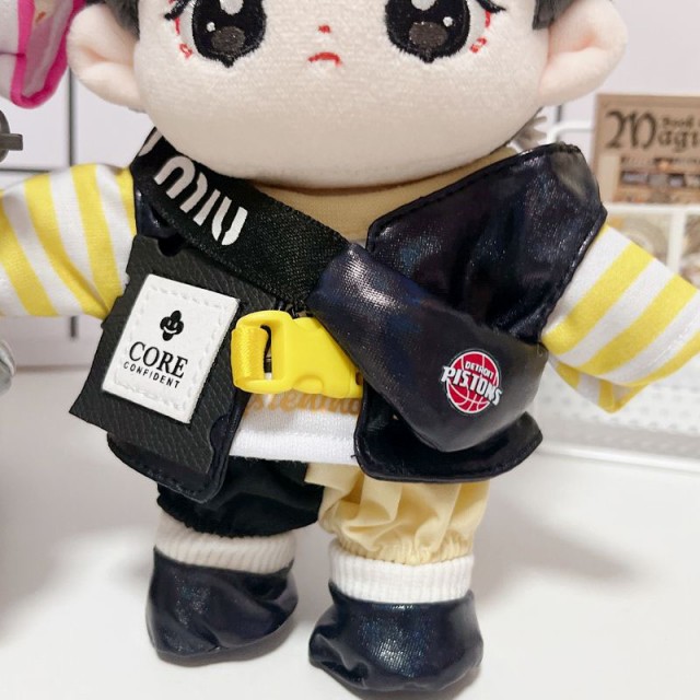 公式ショップ 黒 マスク 20cm ぬいぐるみ k-pop 人形用 コスプレ