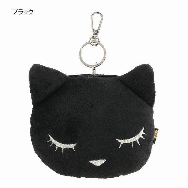 パスケース 定期入れ ファッション小物 レディースファッション 猫 ネコ 猫好き プーちゃん 黒猫 ぬいぐるみ リール ブランド激安セール会場 ネコ好き