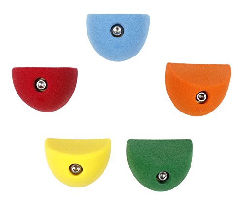 thumbnail image 2 of Atomik Rock Climbing Holds - Set Of 2 Red I-Scream Cone Grips 3.5 Inch For Home Walls 2 of 5