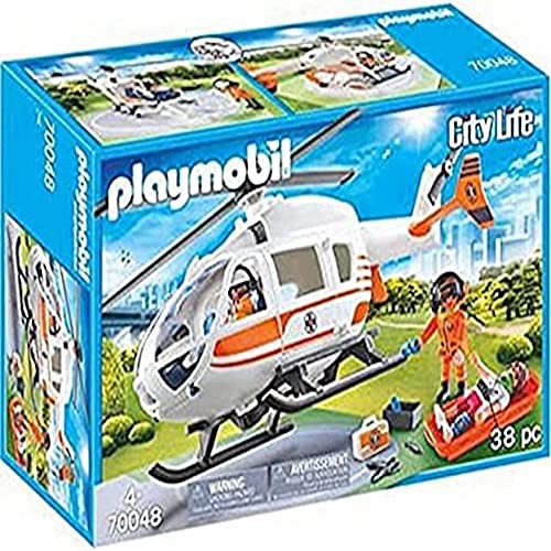 プレイモービル ブロック 組み立て Playmobil Rescue Helicopterの通販