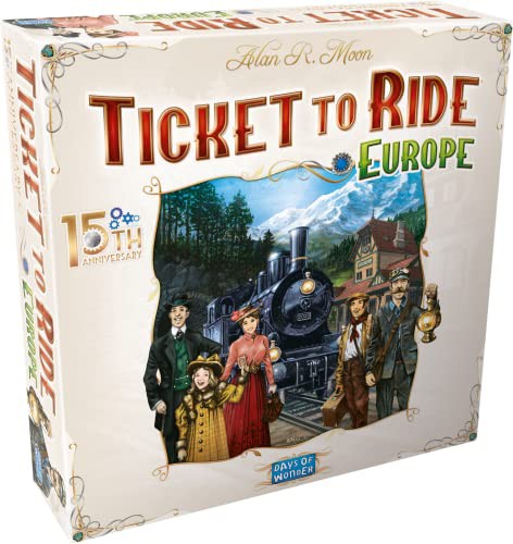 ボードゲーム 英語 アメリカ Ticket to Ride Europe 15th Anniversary