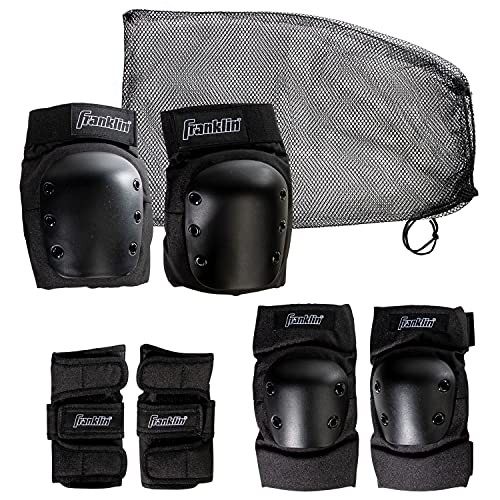 スタンダードスケートボード スケボー 海外モデル Franklin Sports Youth/Adult Knee Pads, El - 0