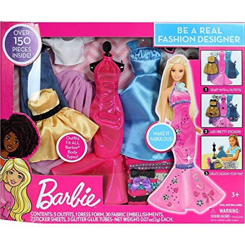 barbie be a fashion designer doll dress up kit