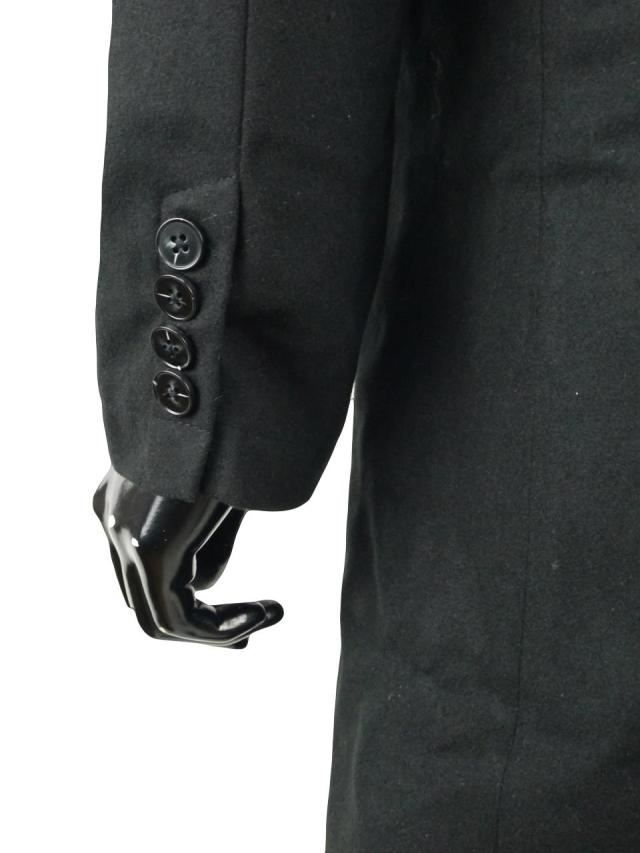 チェスターコート メンズ おしゃれ レイヤード ボア ファー フード