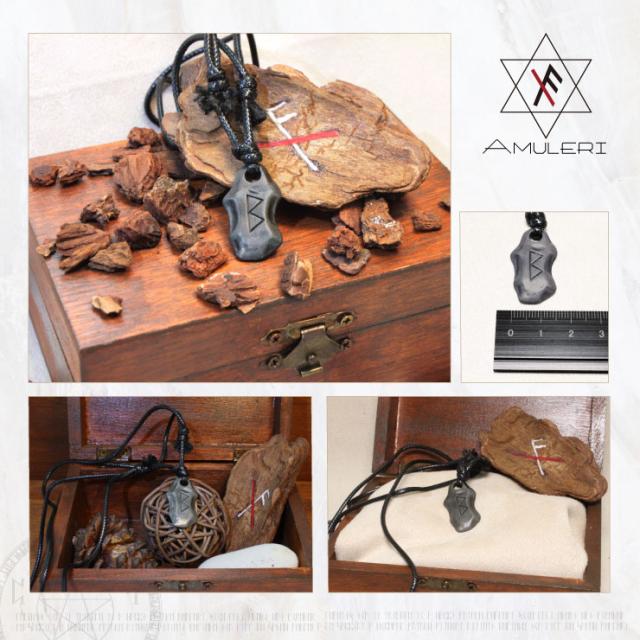   [Amuleri] 開運アクセサリー ネックレス ベオーク ルーン 北欧 バイキング 成長 願望 治癒 AK-102B