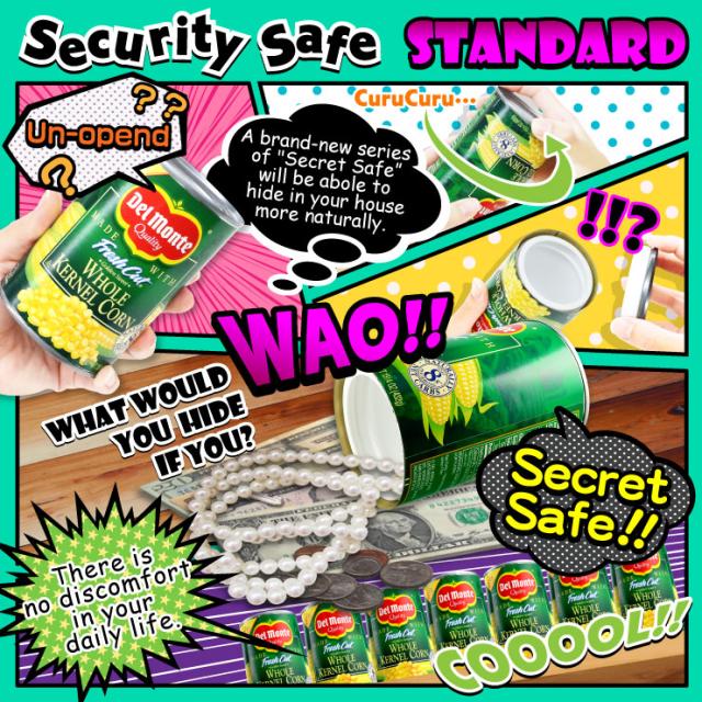 アメリカン雑貨 米国直輸入 貴重品の保管 タンス貯金 へそくり 防犯 スパイグッズ 隠し金庫 収納 セーフティボックス 『SECRET SAFE シークレットセーフ』