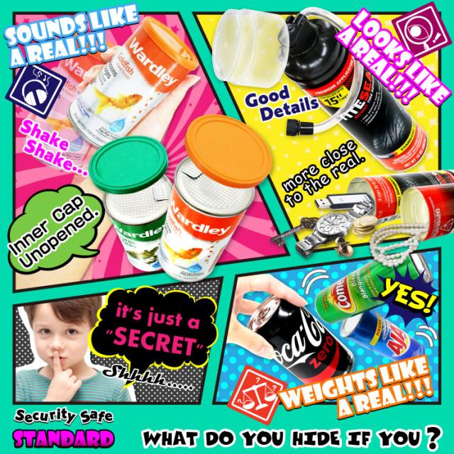 アメリカン雑貨 米国直輸入 貴重品の保管 タンス貯金 へそくり 防犯 スパイグッズ 隠し金庫 収納 セーフティボックス 『SECRET SAFE シークレットセーフ』