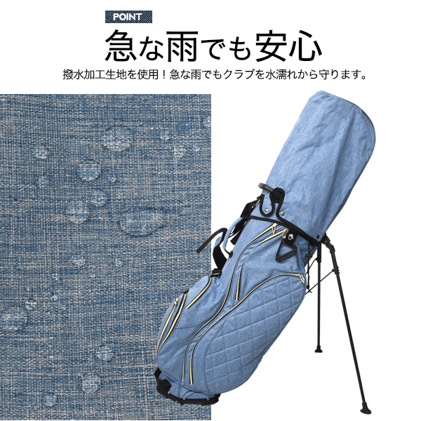 デニム　ゴルフバッグ・キャディバッグ 19golf デニムキャディバッグ【スタンダード】 - 株式会社