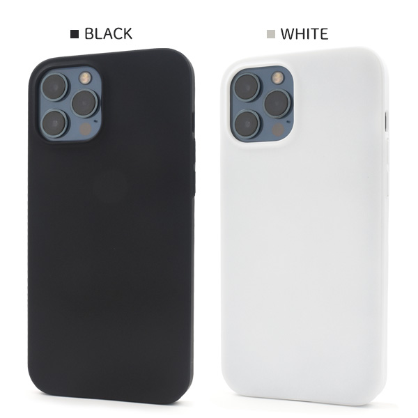 スマホケース iPhone12ProMax マットハードケース 全2色 黒 白