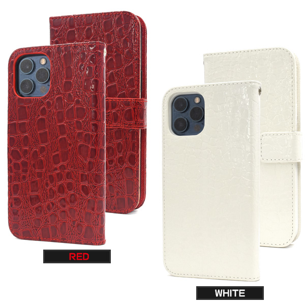 【THE CASE FACTORY】IPHONE12 & 12PRO クロコダイル ケース 3色 スマホケース iPhone12ProMax クロコダイルレザーデザイン 手帳