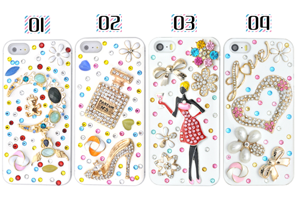 iPhone5用ゴージャスデコケース