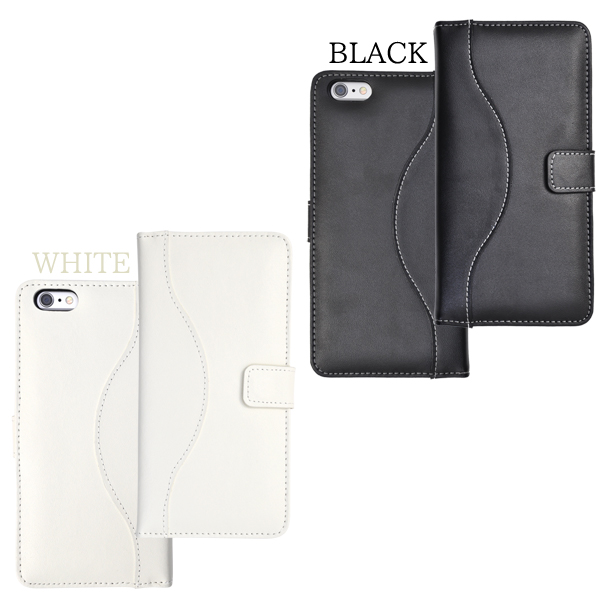 iPhone6Plus/iPhone6S Plus用　本革　ウェーブレザーケースポーチ