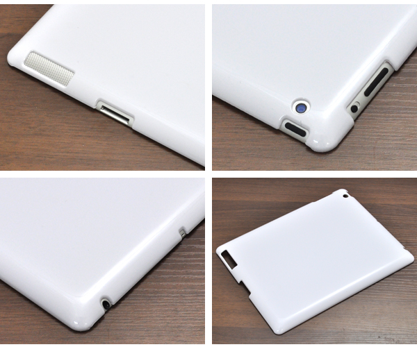 新しいiPad用ハードホワイトケース
