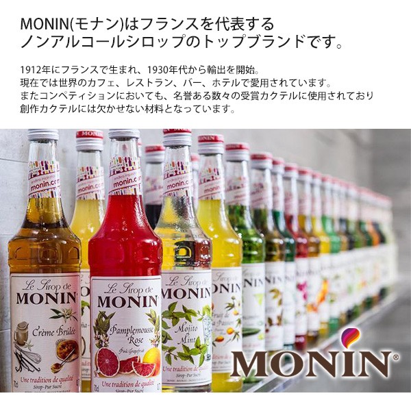 モナン ココナッツ シロップ 250ml ミニサイズ MONIN ノンアルコール