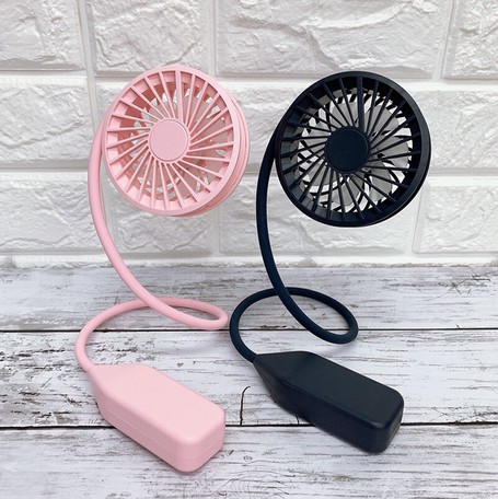 4WAYネックファン ピンク ブラック