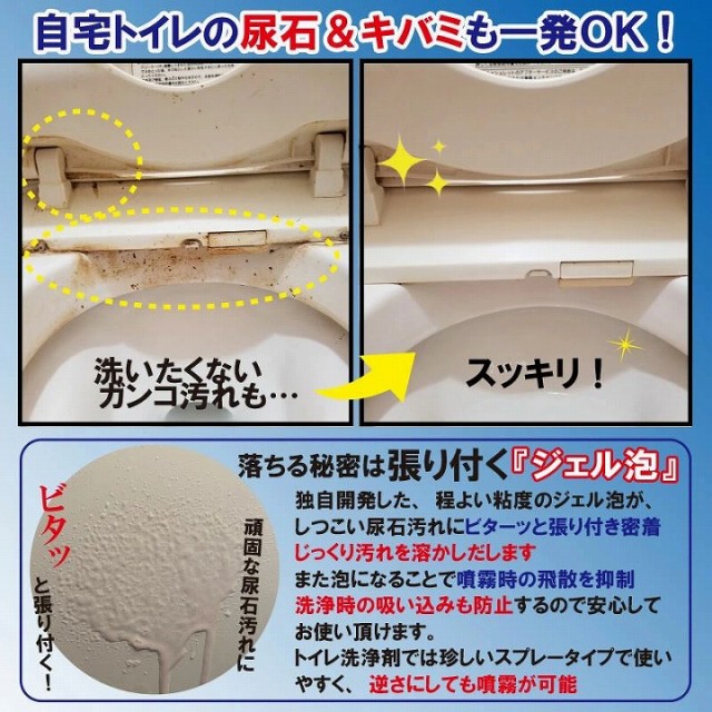 自宅トイレの尿石 キバミも一発OK！