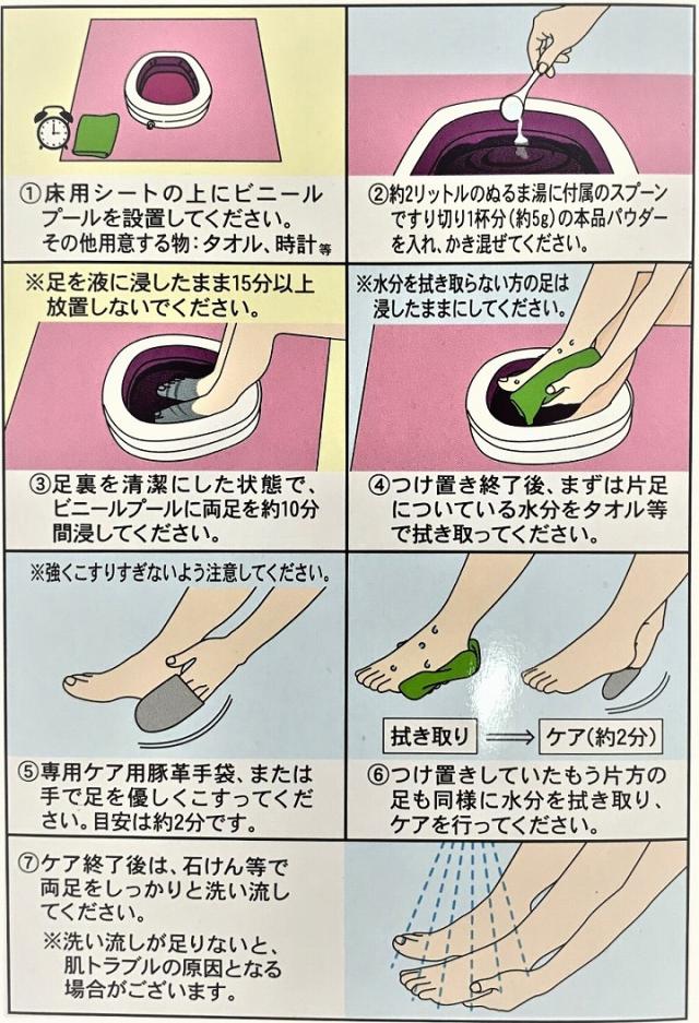 ファシルクフットセレヴ スターターセット 約20回分 ご使用方法