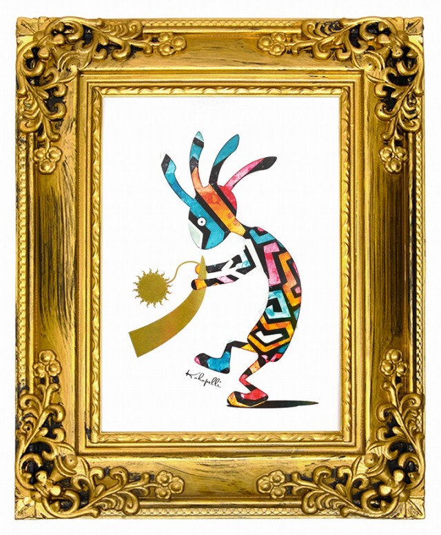 kokopelli 不思議なココペリ 太陽の角笛 絵画