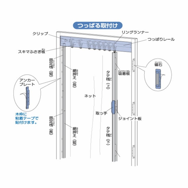 つっぱる取付け