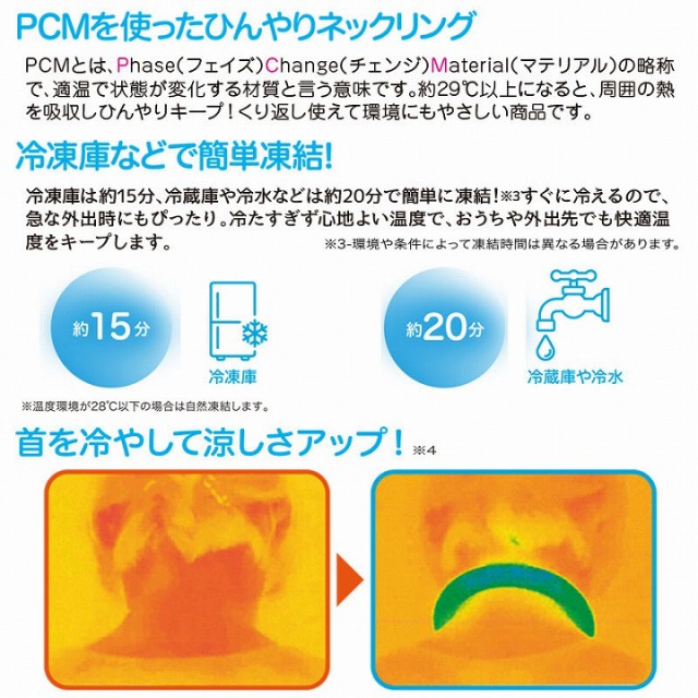 PCMを使ったひんやりネックリング