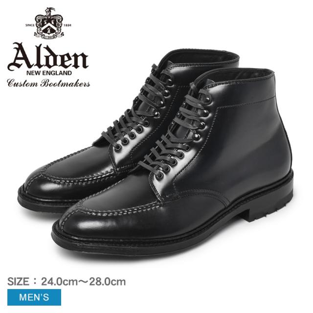 オールデン ブーツ メンズ CORDOVAN BOOTS ブラック 黒 ALDEN D7906CY 