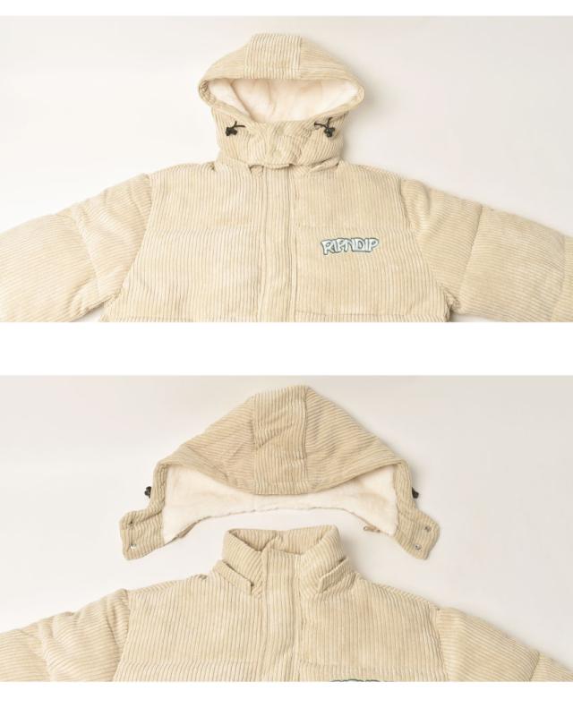 RIPNDIP ダウンジャケット RIPNDIP ダウンジャケット メンズ INTERTWINED CORD PUFFER
