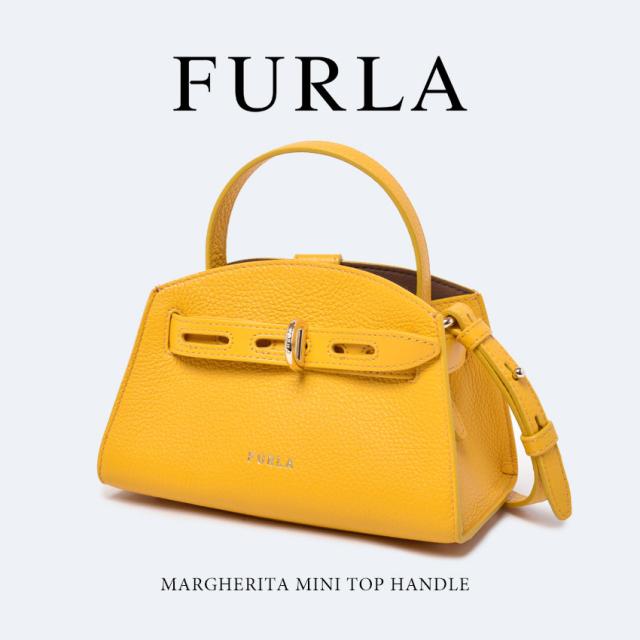 レディース マルゲリータ トップ ハンドバッグ ショルダーバッグ ハンドル おしゃれ Wb Hsf000 フルラ Furla おしゃれ シンプル ブ フルラ ミニ イエロー かわいい