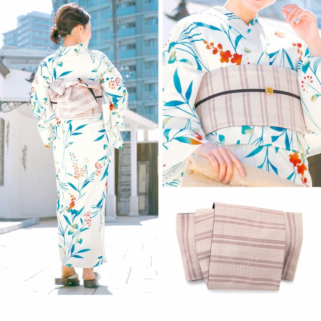 定番好評 即納浴衣セット/レディース/白系/青/橙色/草花/植物/綿/女性/マクレ/ボヌールセゾン/フリー/大人/送料無料の通販はau マーケット - SOUBIEN|商品ロットナンバー:369065372 PAY セール新作