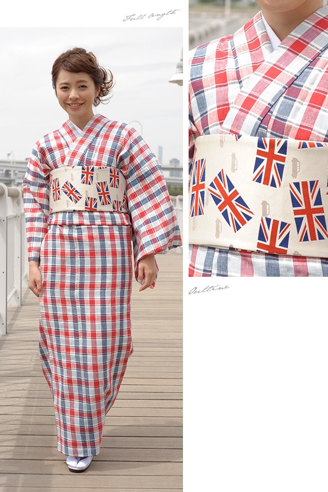2022 着物 フレンチリネン 麻 夏着物 小紋 浴衣 S・M・の通販はau PAY マーケット - SOUBIEN|商品ロットナンバ 洗える 洗える着物 単衣 プレタ着物 レディース 創美苑オリジナル 赤 マドラスチェック 新品送料無料