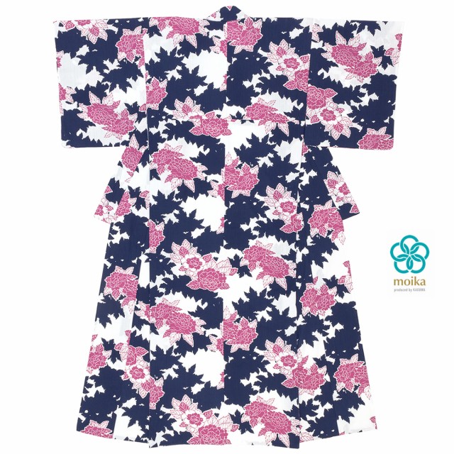 在庫あ新品 浴衣 レディース レトロ moika ネイビー 紺 ピンク 牡丹 ボタン 花 フラワー 綿 変わり織り 夏祭り 花火大会 女性用 仕立て上がり 送料無の通販はau PAY マーケット - SOUBIEN|商品ロットナンバー 最新作通販