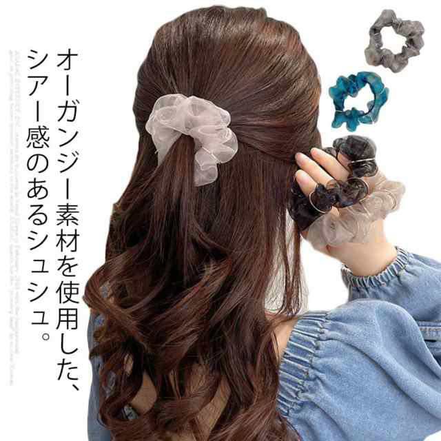 acca レザーシュシュ - ヘアアクセサリー