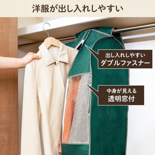 ダブルファスナーで出し入れしやすく、中身が見える透明窓付