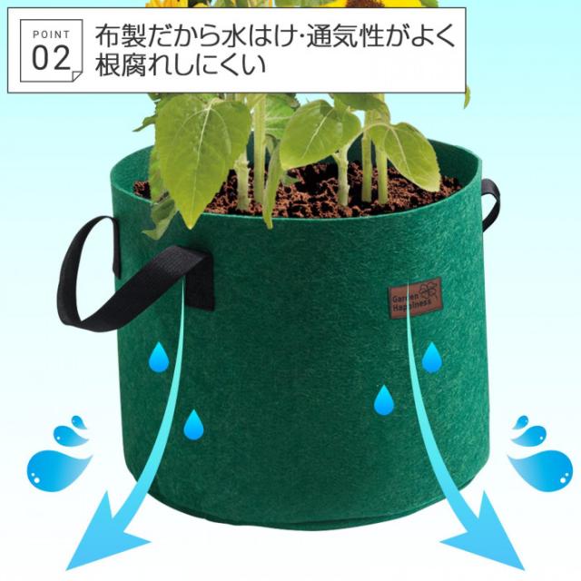 水はけ・通気性がよく根腐れしにくい