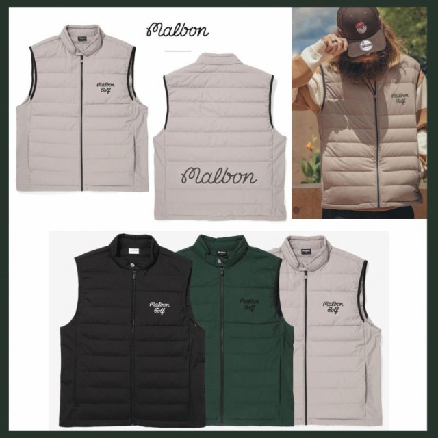 MALBON GOLF マルボンゴルフ Tech Players Vest MAN ダウンベスト 防寒