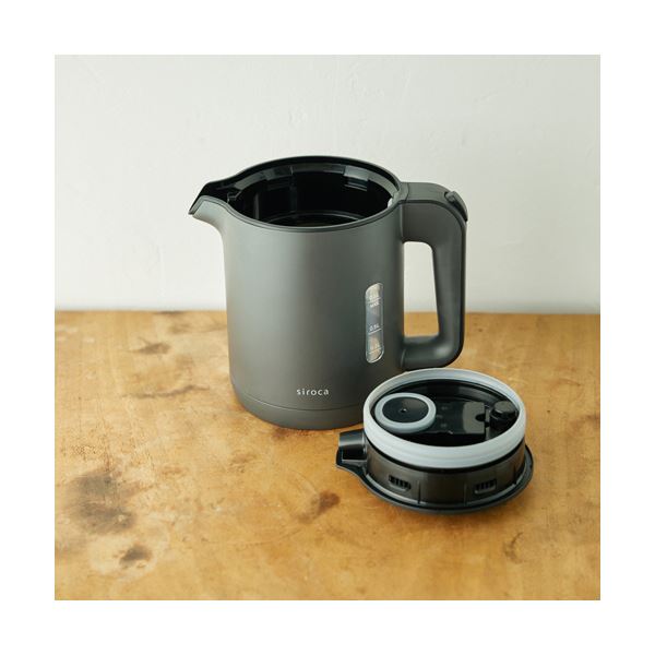 シロカ蒸気セーブ機能搭載 電気ケトル 0.8L ブラック SK-A151K 1台 黒 送料無料