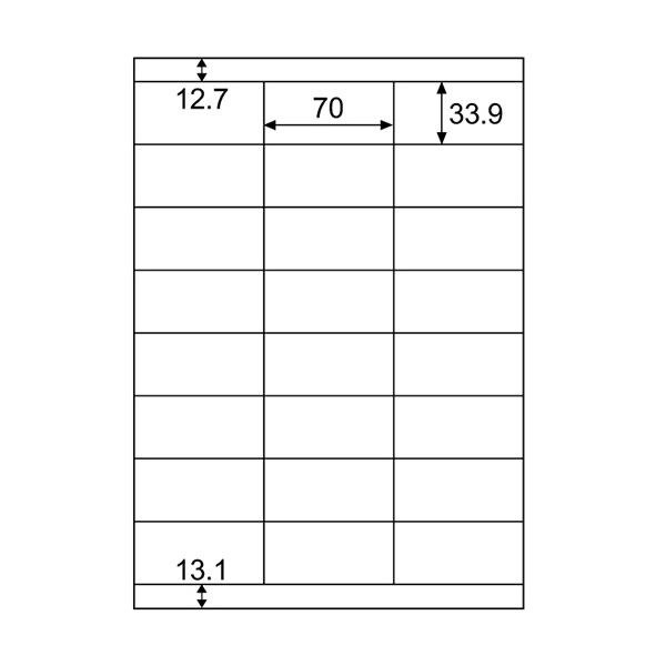 (まとめ) ヒサゴ エコノミーラベル A4 24面70×33.9mm 上下余白付 ELM021S 1冊(30シート) 【×10セット】 送料無料