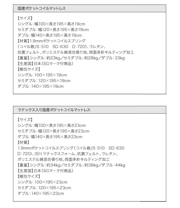 お得爆買い ダブルベッド 整理 収納付き ベッド ポケットコイルマットレス付き セット モダンライト・コンセント付き整理 収納 ベッド( 幅 :ダブル)(の通販はau PAY マーケット - 株式会社夢の小屋|商品 最新品国産