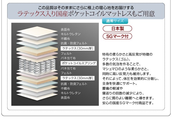 人気お得 セミダブルベッド 棚付き(宮付き) ローベッの通販はau PAY マーケット - 株式会社夢の小屋|商 茶 ブラウン/アイボリー ラテックス入り国産ポケットコイルマットレス付き フロアベッド 照明 通販定番