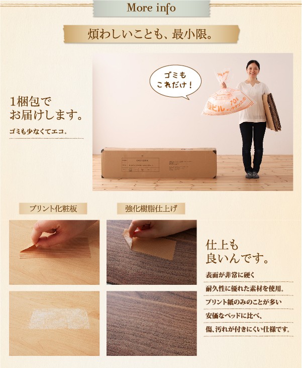 2022格安 セミシングルベッド 短い ショート丈 コンの通販はau PAY マーケット - 株式会社夢の小屋|商品 白 茶 オークホワイト/モカブラウン スタンダードボンネルコイルマットレス付き フロアベッド 新品高品質