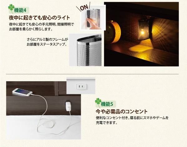 ベッドフレ シングルベッド フラップ棚・ライト 照明 ・コンセントつき多機能ベッド(の通販はau PAY マーケット - 株式会社夢の小屋|商 茶 整理 収納付き ベッド ポケットコイルマットレス付き セット はオープン