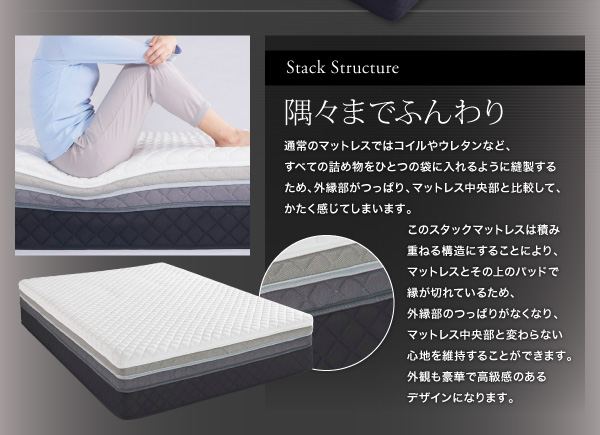 新品お買い得 マットレス : ダブル )( 専用オプション の通販はau PAY マーケット - 株式会社夢の小屋|商品ロ 寝心地が進化する ボディーコンフォート スタックマットレス オプション( 寝具幅 :ダブル)( 幅 在庫通販