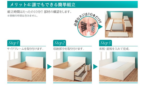 在庫高評価 セミダブルベッド 白 ホワイト 薄型スタンダードボンネルコイルマットレス付き 収納付き コンセント付き(幅:セミダブル)(奥行:レギュラーの通販はau PAY マーケット - 株式会社夢の小屋|商 豊富な新作