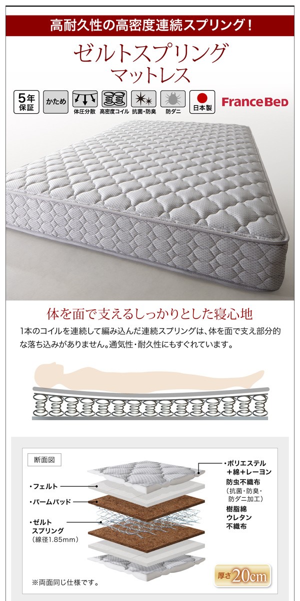 格安即納 連結ベッド 国産 日本製 カバーポケットコイルマットレス付き セット 棚・コンセント・整理 収納付き 大型 大きい モダンデザインベッド(の通販はau PAY マーケット - 株式会社夢の小屋|商 格安在庫あ