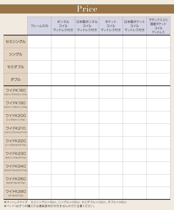通販在庫あ シングルベッド 茶 連結ベッド 国産 日本製 ポケットコイルマットレス付き セット 長寿命 ロングライフ デザインベッド( 幅 :シングル)( の通販はau PAY マーケット - 株式会社夢の小屋|商品 大人気特価