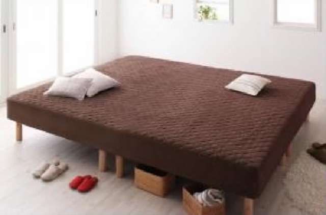 サイレント キングサイズベッド 脚長 :脚30cm)( 色 : の通販はau PAY マーケット - 株式会社夢の小屋|商品ロッ マットレスベッド 家族を繋ぐ大型 大きい マットレスベッド( 幅 :キング)( 奥行 :レギュラー)( いているタ