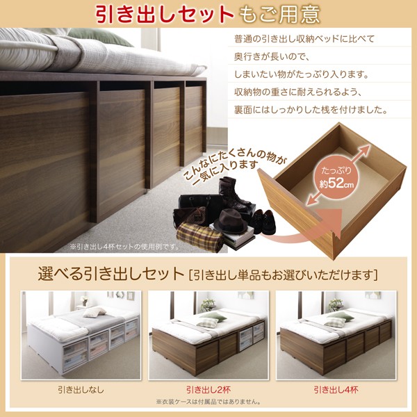 のキャンセ セミダブルベッド セット 布団で寝られる大容量 整理 の通販はau PAY マーケット - 株式会社夢の小屋|商品 茶 大容量 大型 整理 収納 ベッド 薄型スタンダードポケットコイルマットレス付き ═からの