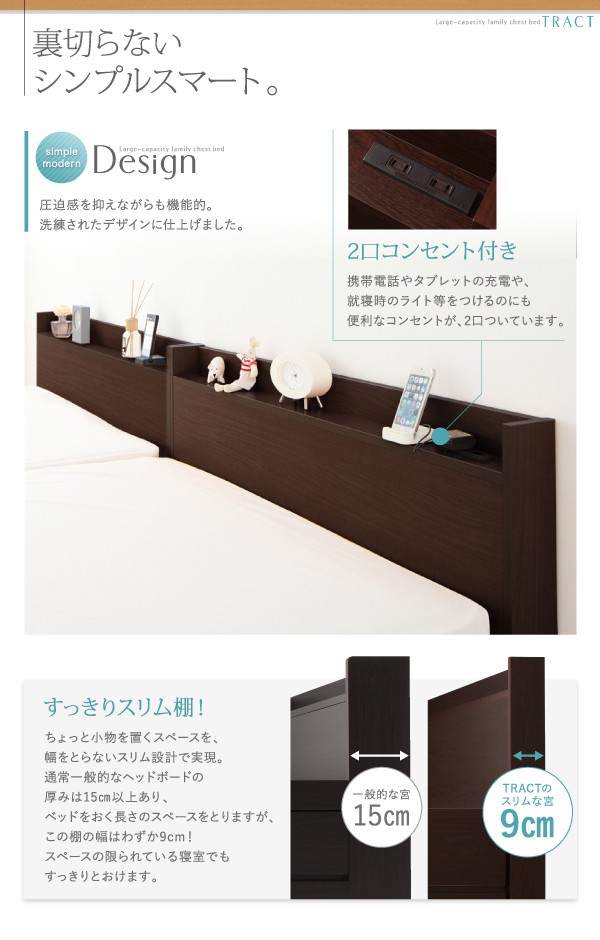 最安値定番 連結ベッド 薄型プレミアムボンネルコイルマットレス付き セット 大容量 大型 整理 収納 ファミリーチェスト タンス キャビネット ベッドの通販はau PAY マーケット - 株式会社夢の小屋|商 最安値新作