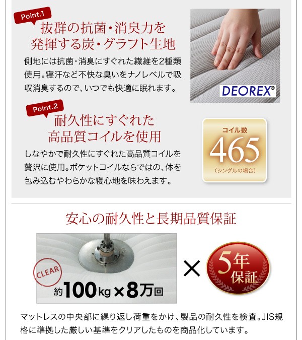 安い日本製 シングルベッド コンセント付き ローベッドの通販はau PAY マーケット - 株式会社夢の小屋|商 白 茶 ウォルナットブラウン/ホワイト プレミアムボンネルコイルマットレス付き フロアベッド 最安値