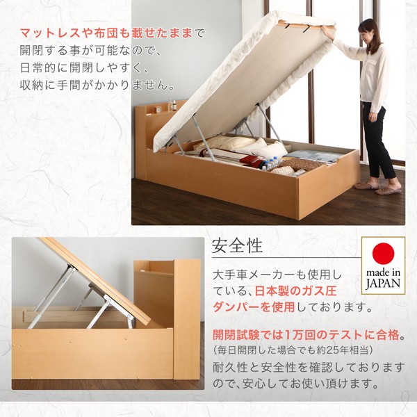 低価SALE セミダブルベッド 畳ベッド(幅:セミダブル)(奥行:レギュラー)(深さ:深さラージ)の通販はau PAY マーケット - 株式会社夢の小屋|商品 ナチュラル ベッドフレームのみ 収納付き 棚付き(宮付き) 国産超激得