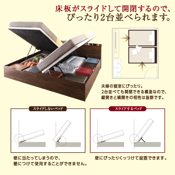 通販好評 シングルベッド 収納付き コンセント付の通販はau PAY マーケット - 株式会社夢の小屋|商 茶 ウォルナットブラウン/アイボリー マルチラススーパースプリングマットレス付き すのこベッド 再入荷定番